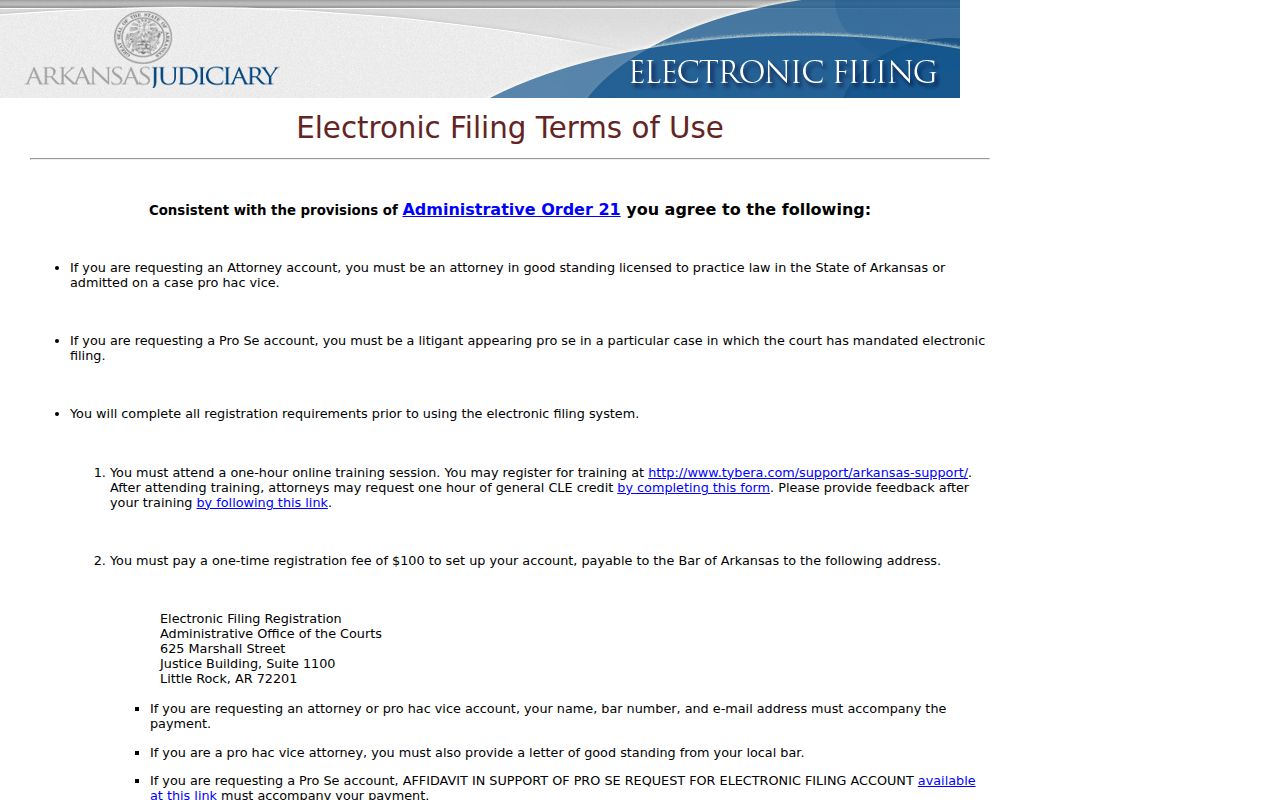 Lafayette County case search eFlex terms of use