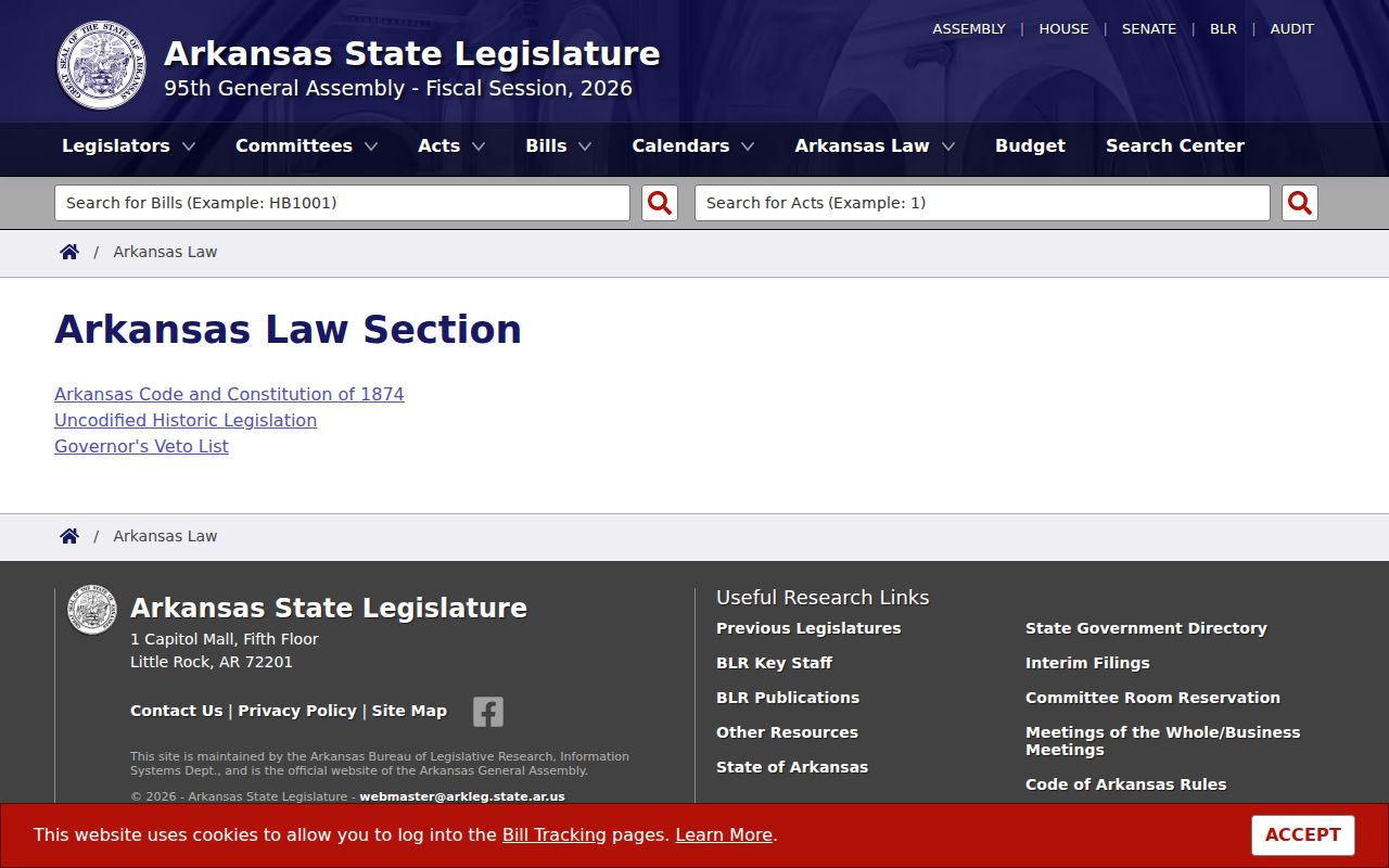 Lafayette County civil court docket official Arkansas Code source