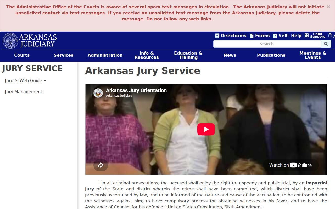 Lafayette County court calendar jury information resources