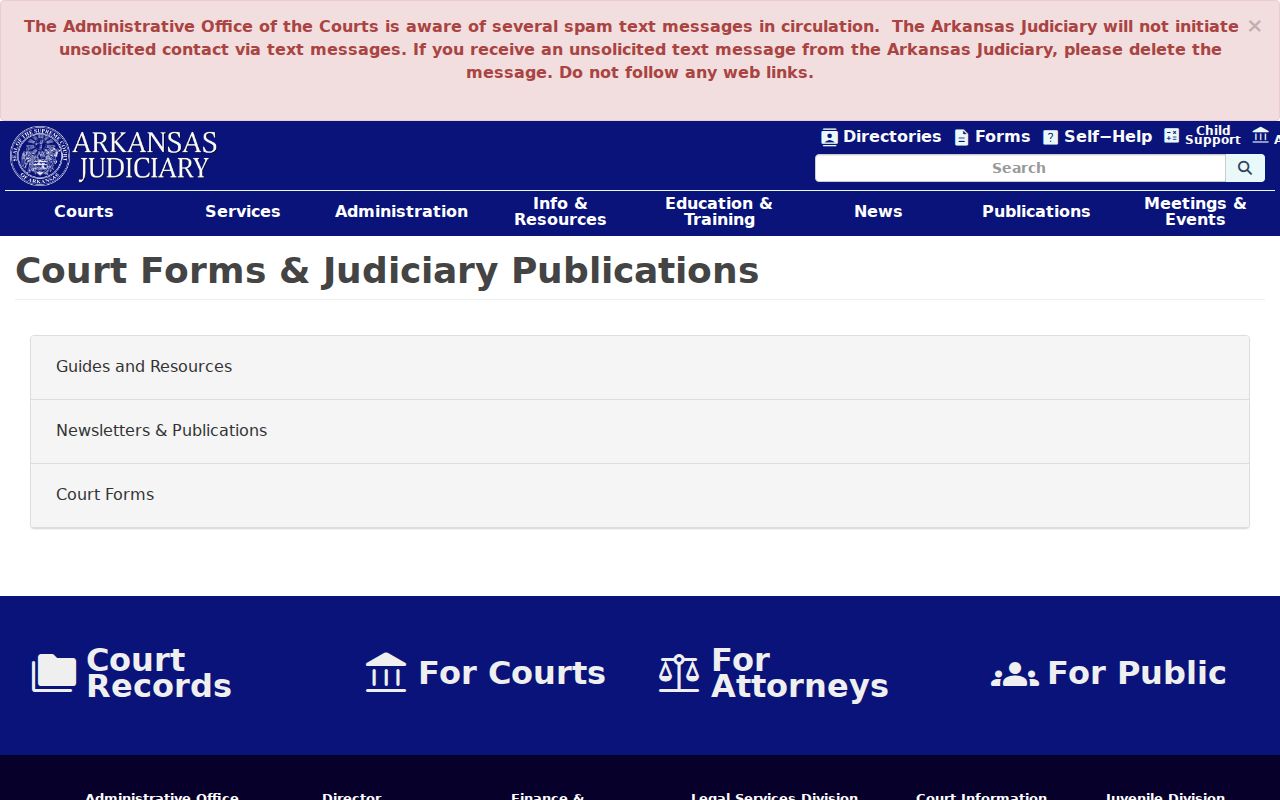 Lafayette County court records forms and publications page