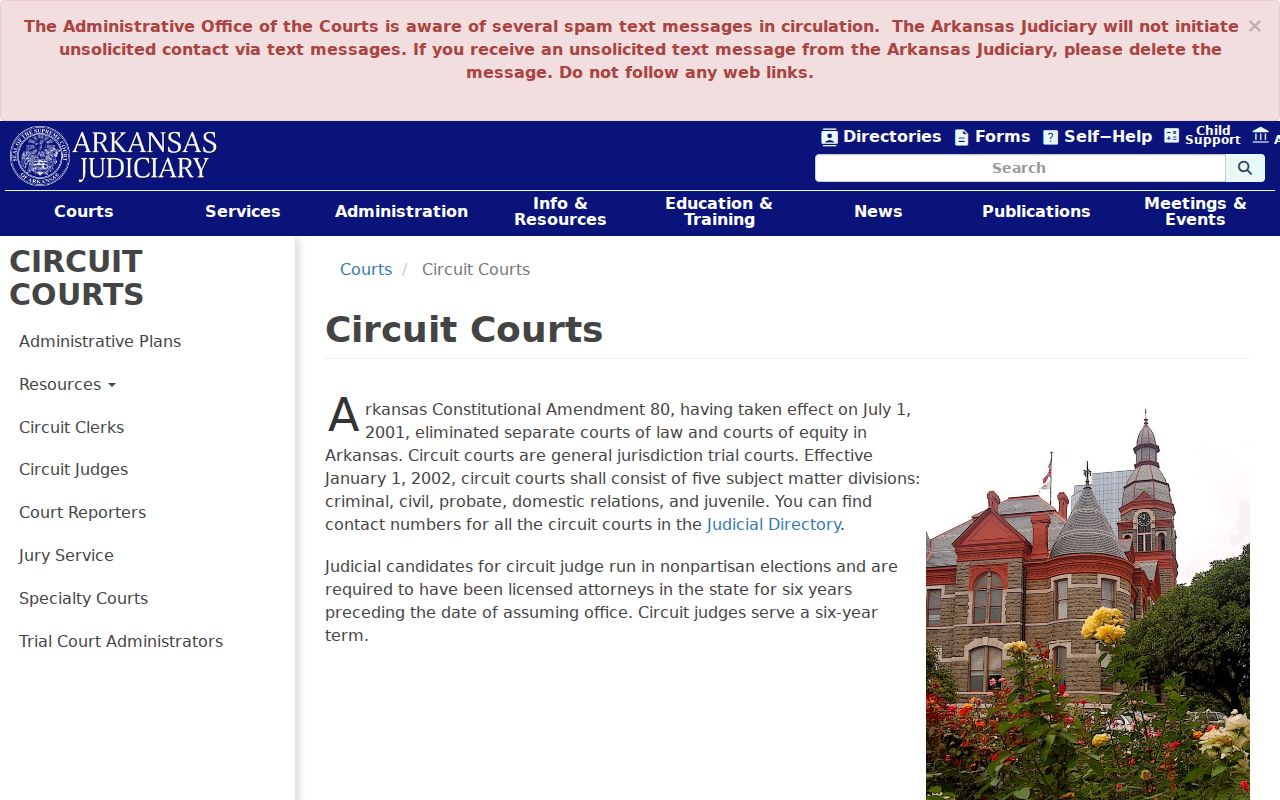 Circuit Court jurisdiction for Lafayette County dockets