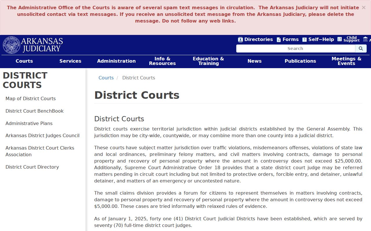 District Court jurisdiction for Lafayette County dockets