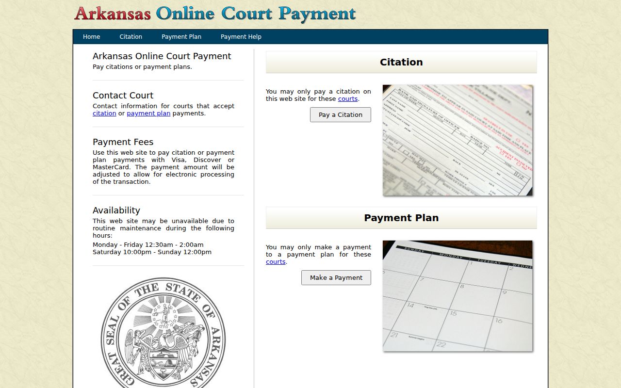 Lafayette County traffic court records Arkansas payment home